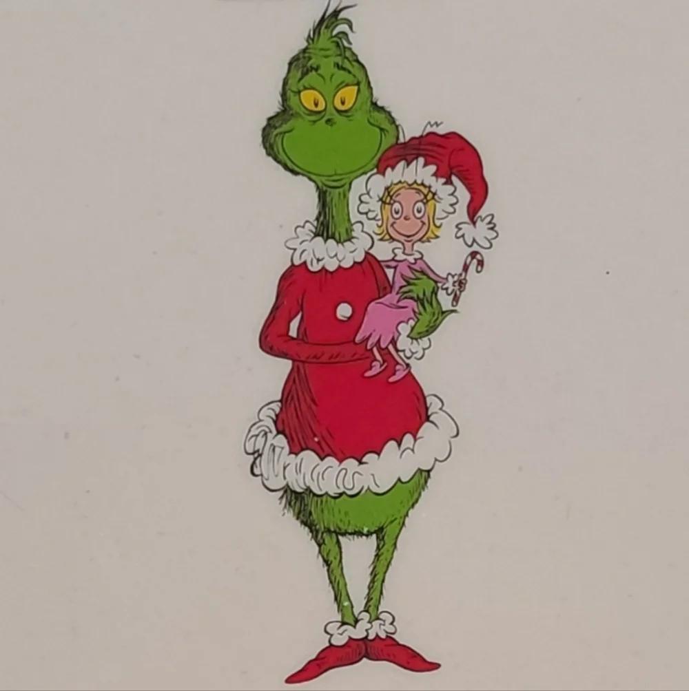 4pc Dr. Seuss GRINCH Who STOLE Christmas Square Melamine Plate Set NEW